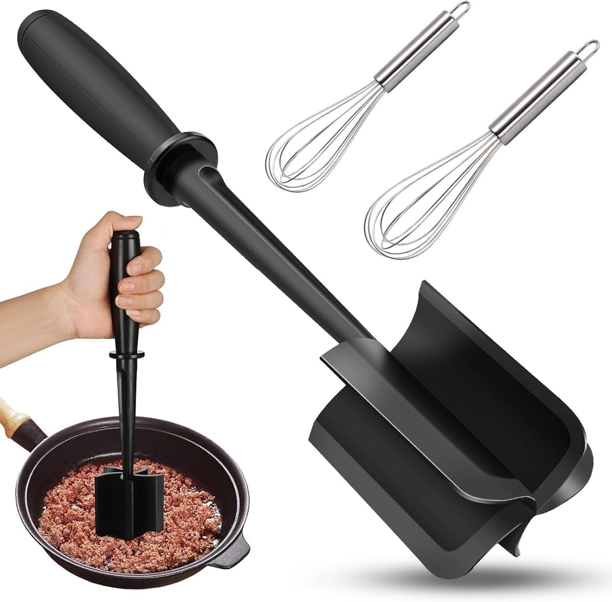 Hittebestendige Aardappel- en Vleesmasher met Gardes - Ideaal voor Pureren en Mixen