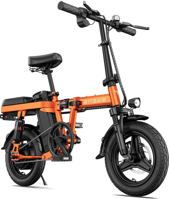 ENGWE T14 Elektrische Fiets | Opvouwbare E-bike | 14 Inch | 250W Motor | Oranje kleur