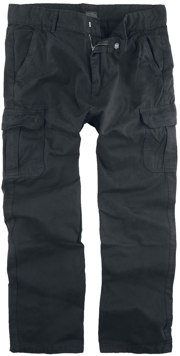 Urban Classics Straight Leg Cargo Heren Cargobroek – W36L34 Zwart