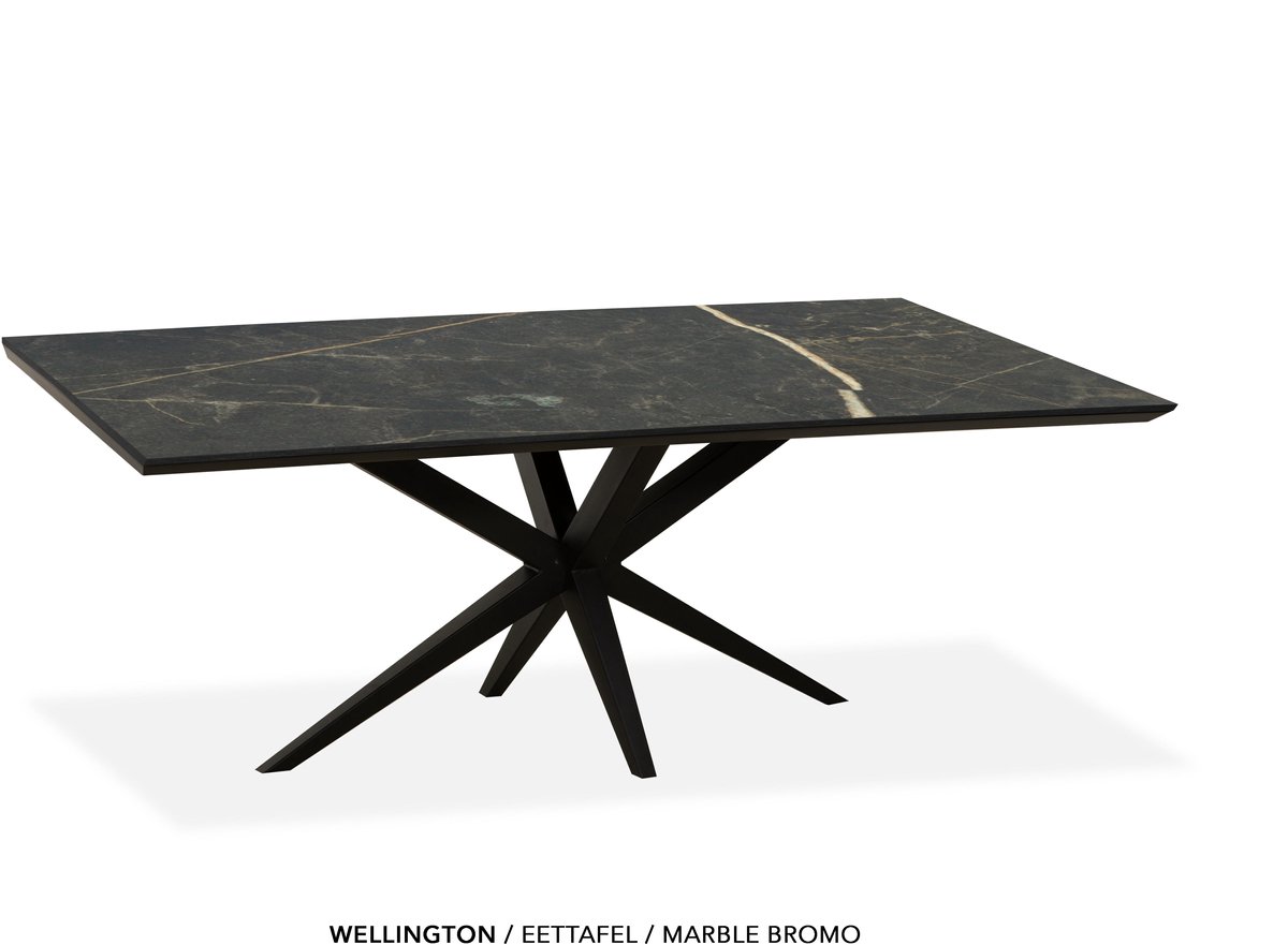 Maxfurn Eettafel | Zeer krasvast | Kleur: Marble bromo| Afmeting 190x90cm Marbel bromo