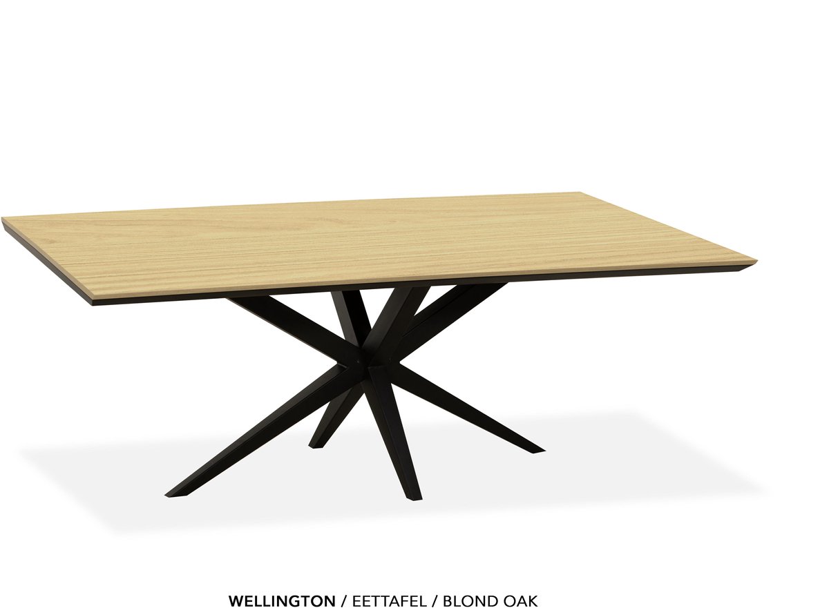 Maxfurn - Eettafel | Zeer krasvast | Kleur: Blond oak| Afmeting 190x90cm