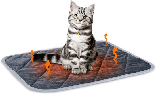 HOMIMP Selbstwärmende Katzenbettmatte – Kuschelig & Wärmend Ohne Strom Für Kalte Tage
