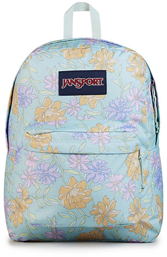 Sac à dos JanSport SuperBreak One - Motif floral délavé, menthe fraîche