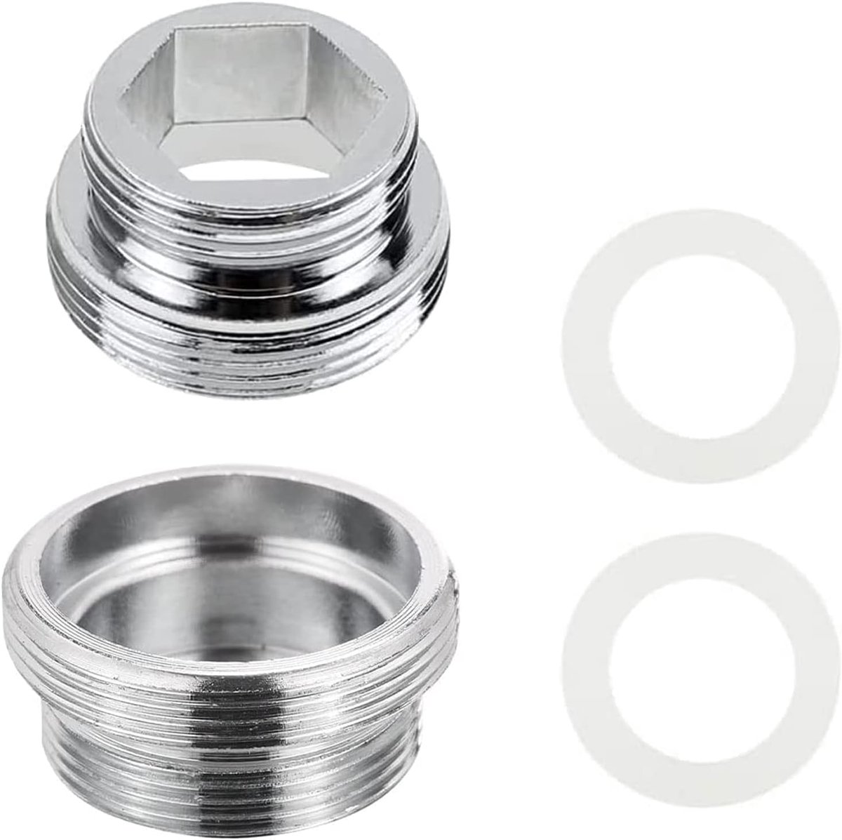 Kraanadapter M22 naar M18 - 2 Stuks - Waterfilter Connector voor Keukenkranen