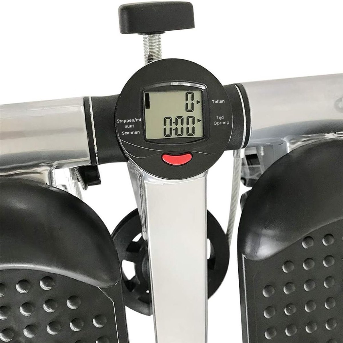 ApexArte® Stepper Fitness - Hometrainer - Crosstrainer Mini - Zwart en Grijs thumbnail 5