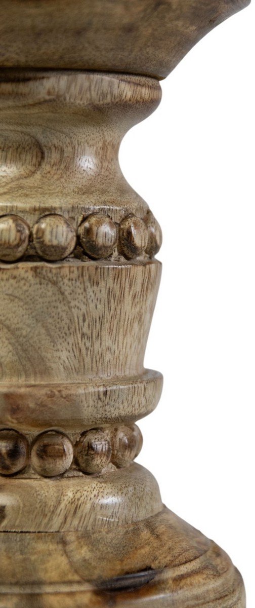 Kandelaar mango hout bubbel 15cm