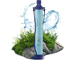 Waterfilter Survival en Waterzuiveringsapparaat - Waterfles met Waterfiltersysteem voor Outdoor en Noodpakket Thuis - Zuiver Drinkwater - 1500 Liter