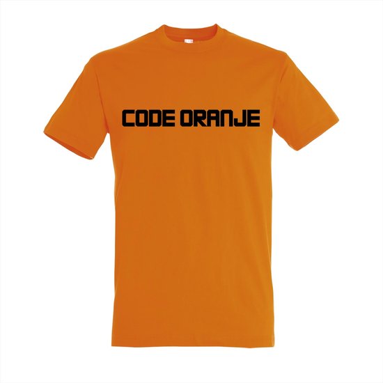 CODE ORANJE - KONINGSDAG -shirt - 100% Katoen - Maat 2XL - Classic Fit - Oranje