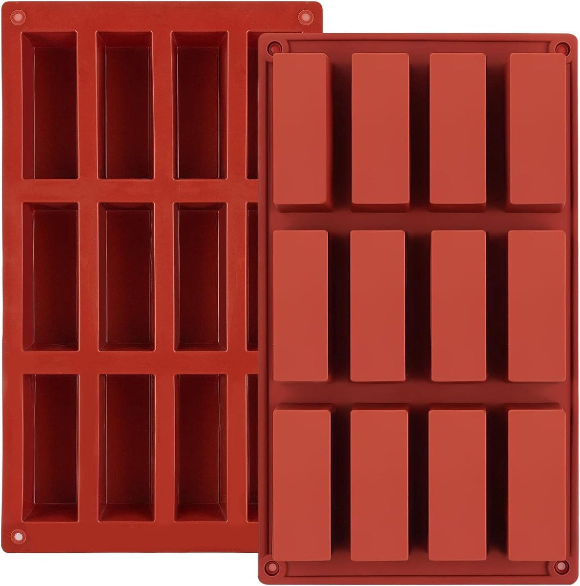 My Ninki ® Siliconen Bakvormenset met 12 Holtes voor Mueslirepen en Meer, BPA-vrije Anti-aanbak Bakvormen