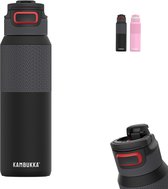 Bouteille d'eau isotherme Kambukka Elton 1L - Nightfall avec couvercle 3 en 1 et gourde facile à nettoyer