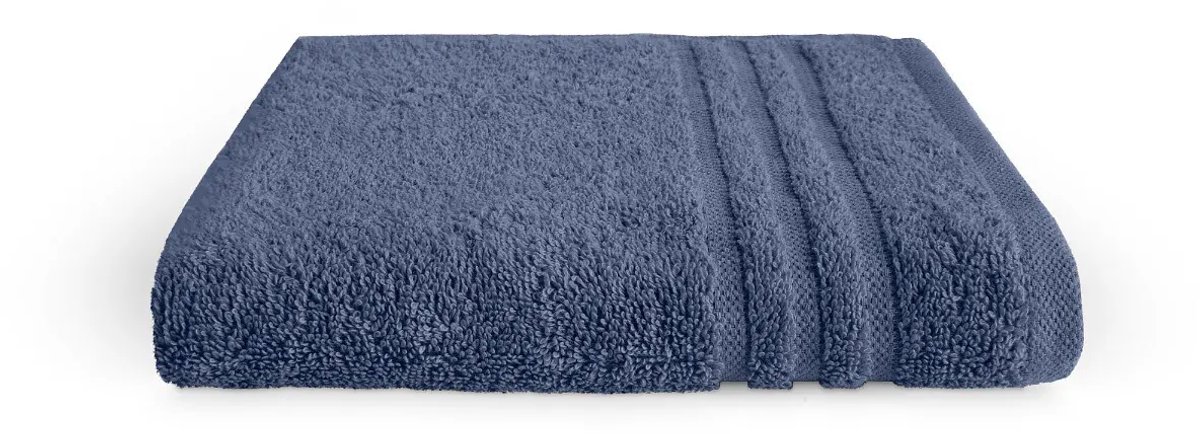 BYRKLUND Baddoek Bath Basics Blauw 50x100 cm - 4 stuks -