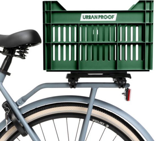 Fiets Gerecyclede fietskrat Urban Proof Click 30 liter - Retro Groen van Urban Proof — afbeelding 2