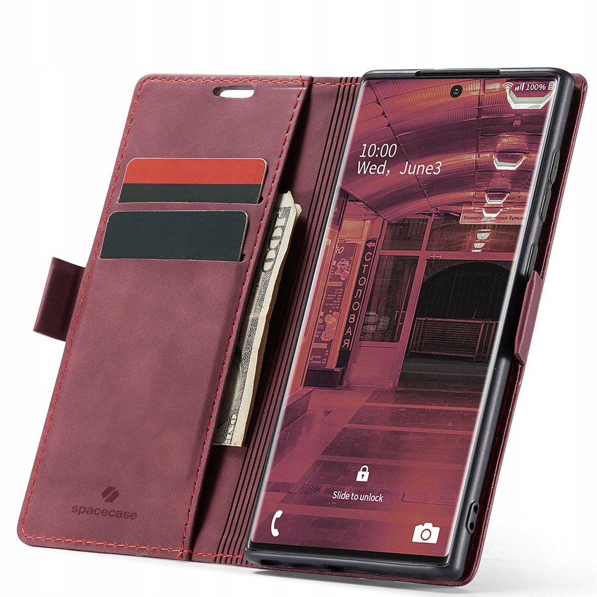 Spacecase Wallet Case Voor Samsung Galaxy Note 20 Ultra Telefoon