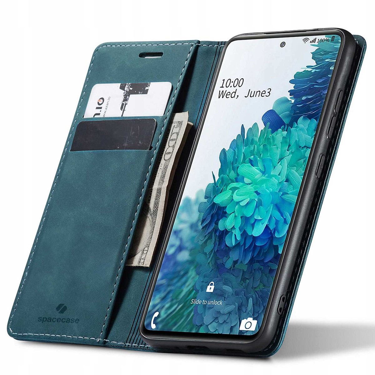 Spacecase Portefeuille Galaxy S20 Fe Case Blauw