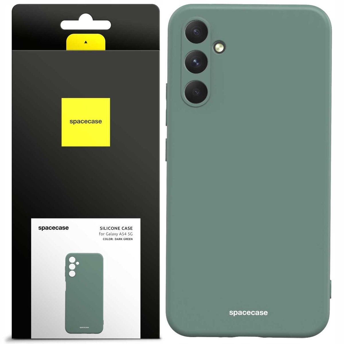 Spacecase Case Siliconen Hoes Voor Samsung Galaxy A54 5G Groen