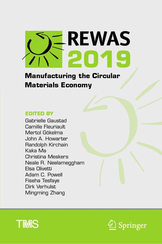 The Minerals, Metals & Materials Series- REWAS 2019 - cover