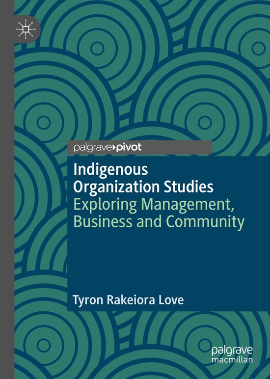 Indigenous Organization Studies - cover