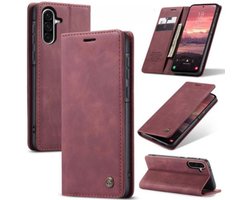 CaseMe - Telefoonhoesje geschikt voor Samsung Galaxy A56 - Wallet Book Case - Met Magnetische Sluiting - Rood