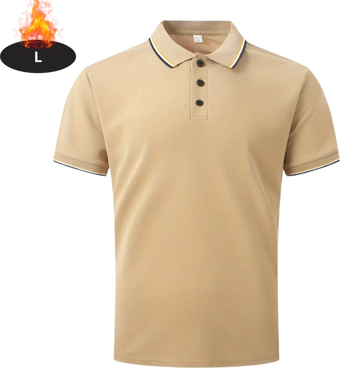 Livano Poloshirt Heren T-Shirt Heren Shirt Overhemd Polo Shirt Creme