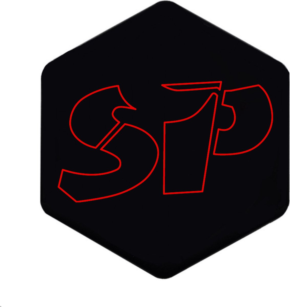 3D Voorkaplogo/Sticker SP - Rood