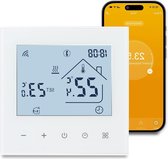 Bol.com Slimme wifi-thermostaat voor ketelverwarming met programmeerkamerthermostaat - Beok TDR89B-WIFI-WPB met Tuya APP & Smart... aanbieding