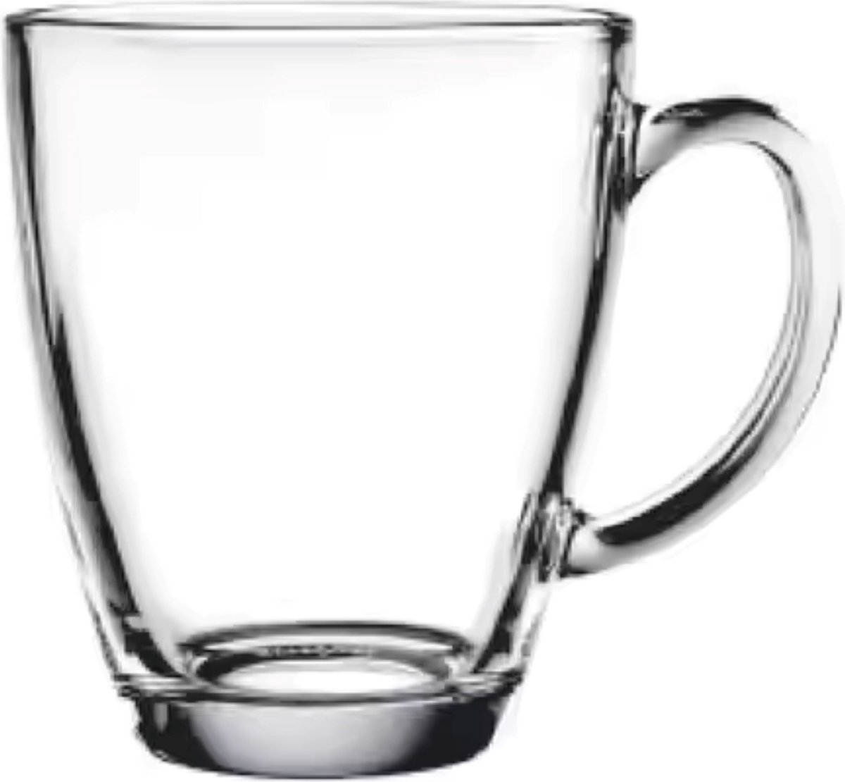 Glozini Theeglazen met Oor - Set van 6 - 370 ml - Theeglas - Theekopjes - Theeglas