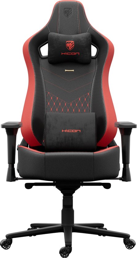 HICON® Armonia Gaming Chair - Zwart Rood - Gaming Chair - €221,37