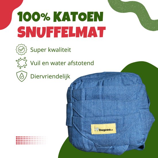 Xatory - Snuffelmat Hond - 100% Katoen - 6 Kanten - Honden Speelgoed Intelligentie - Hondenpuzzel - Hersenwerk - 25 x 25 x 25cm