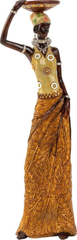 Afrikaanse Vrouw met Schaal Decoratiebeeld