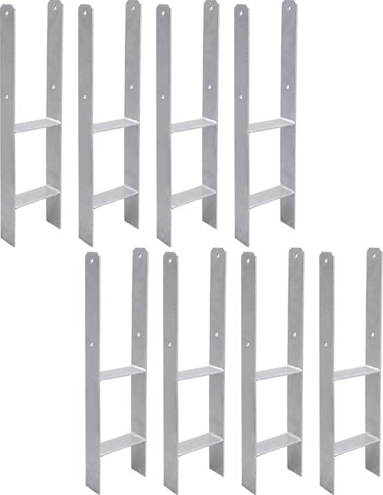 8X Post Support 141MM H Anchor - H-anker - H Form Post Support - H ...