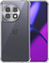 Telefoonhoesje Geschikt voor OnePlus 11 Transparant - Shockproof TPU Siliconen Case met Stootrand Doorzichtig - Smartphonica geschikt voor OnePlus 11