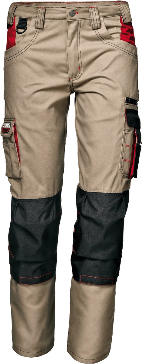 SIR SAFETY HARRISON Werkbroek HEREN Beige - Met Knie-& Hielversteviging, Gereedschapszakken, Hamerlus, D-Ringen & Verstelbare Tailleband