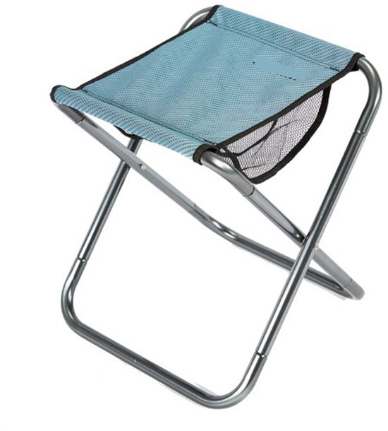 Camping Krukje - Camping Vouwstoelen - campingstoelen - Inklapbaar - Strandstoel - blauw - Inklapbaar stoeltje - visserskruk - draagbare opvouwbare kruk - opvouwbare klapkruk - voor outdoor, kamperen - Campingkruk - draagvermogen tot 100 kg — afbeelding 2