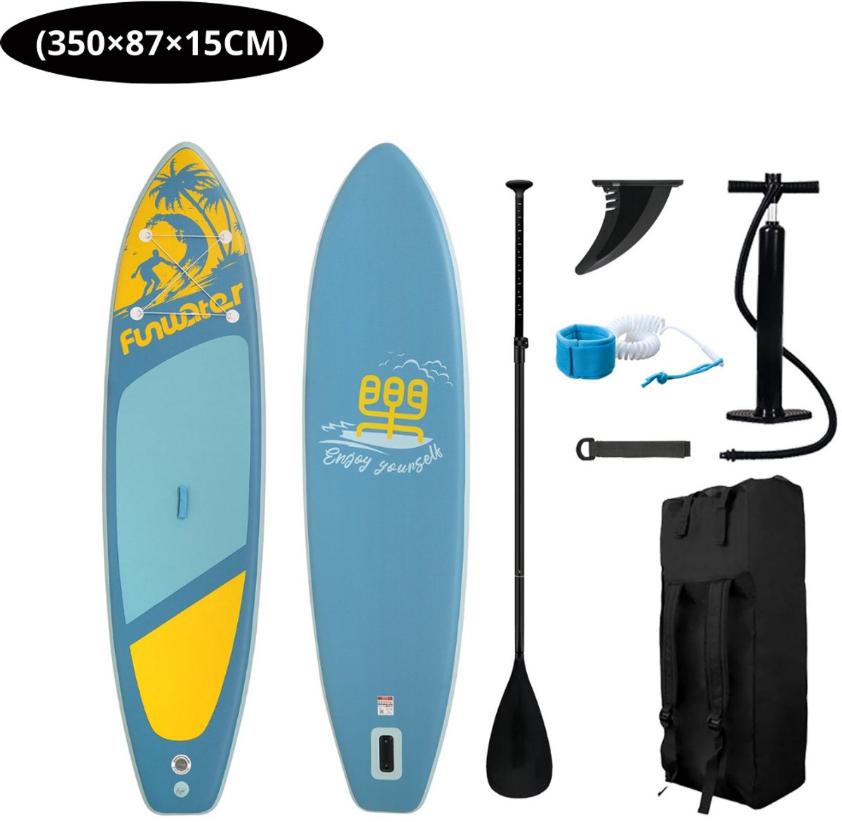 Bovista Sup Board - Opblaasbaar - Supboard - Sup Boards - Paddle - Kayak - Inclusief Accessoires - 350cm