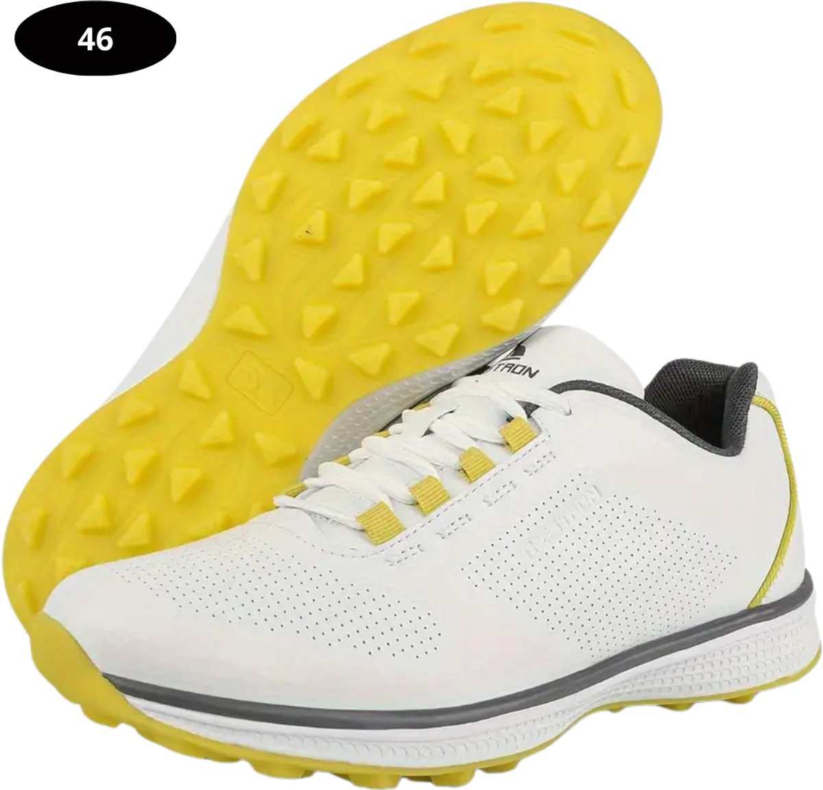 Bovista Golfschoenen Heren Sneakers Golfkleding Golfschoenen Antislip Waterdicht Golfen Geel 46