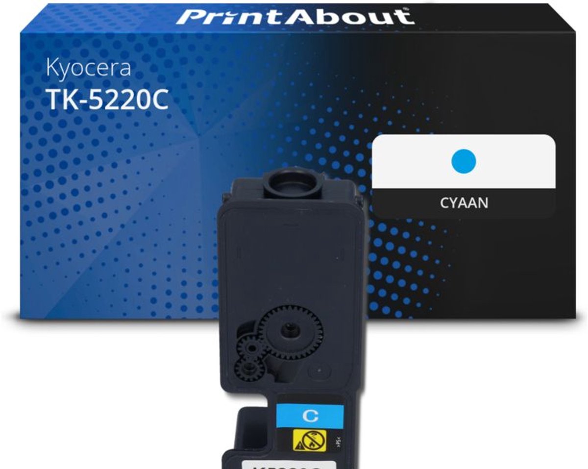 PrintAbout Huismerk Kyocera TK-5220C Toner Cyaan