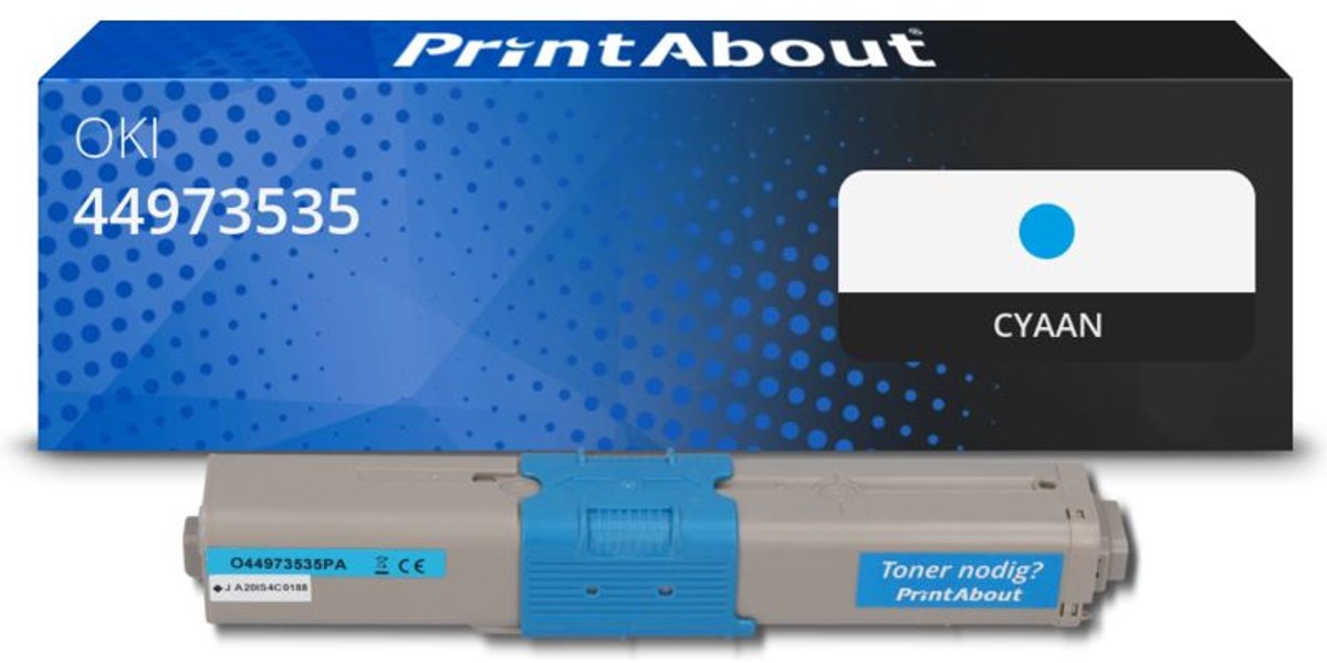 Oki 44973535 toner cyaan Huismerk