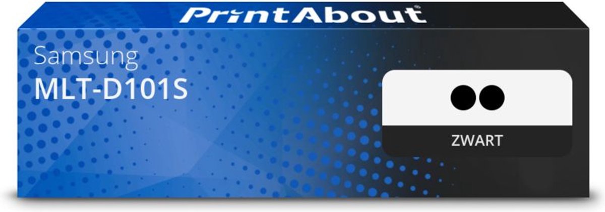 PrintAbout - Alternatief voor de Samsung MLT-D101S / Zwart 2 Pack