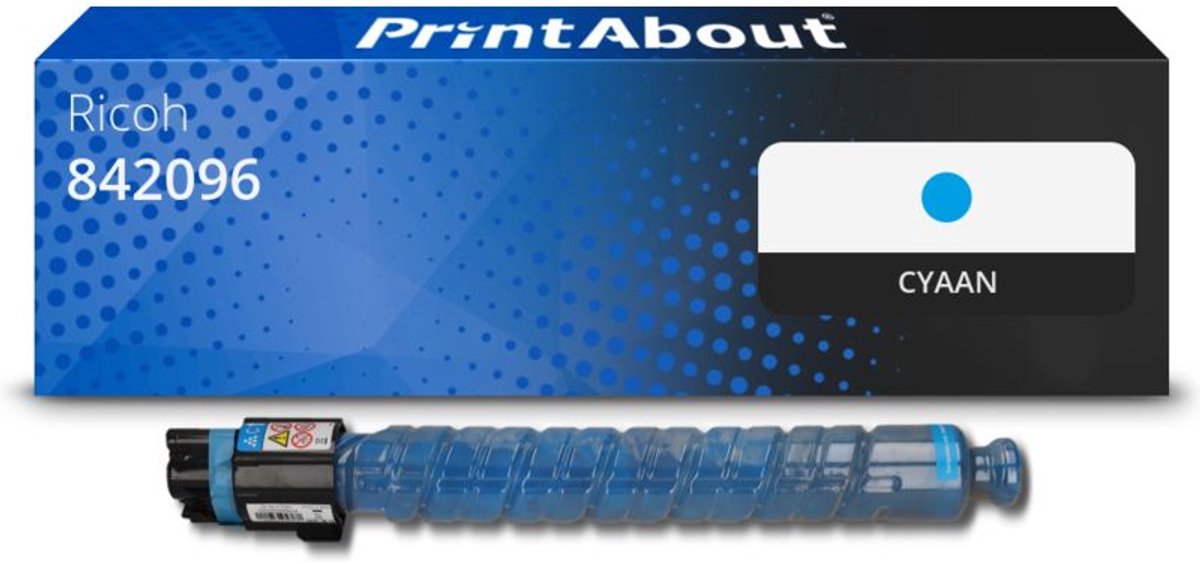 PrintAbout huismerk Toner 842096 (MP C406) Cyaan geschikt voor Ricoh