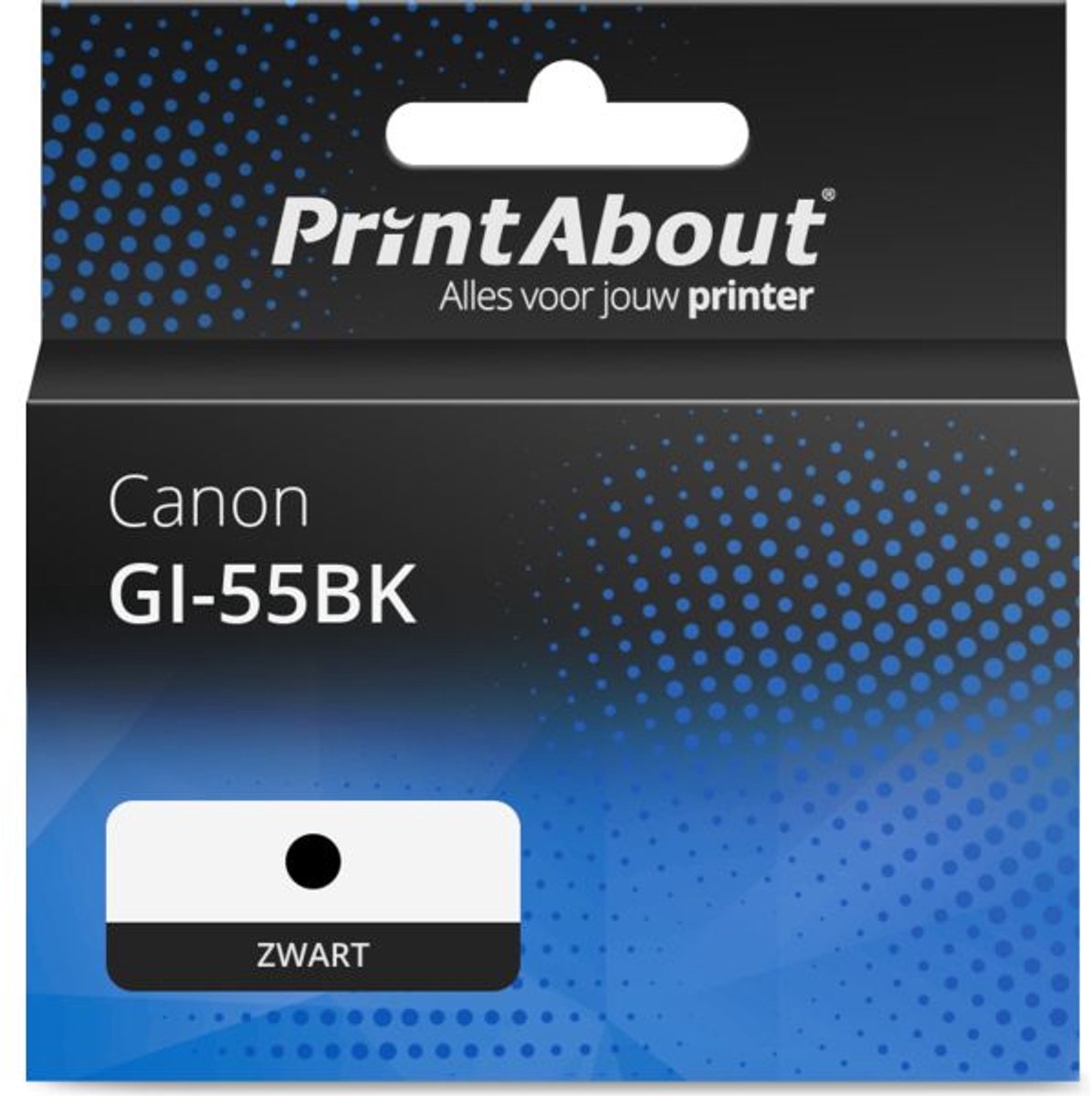 PrintAbout huismerk Inktcartridge GI-55BK Zwart geschikt voor Canon