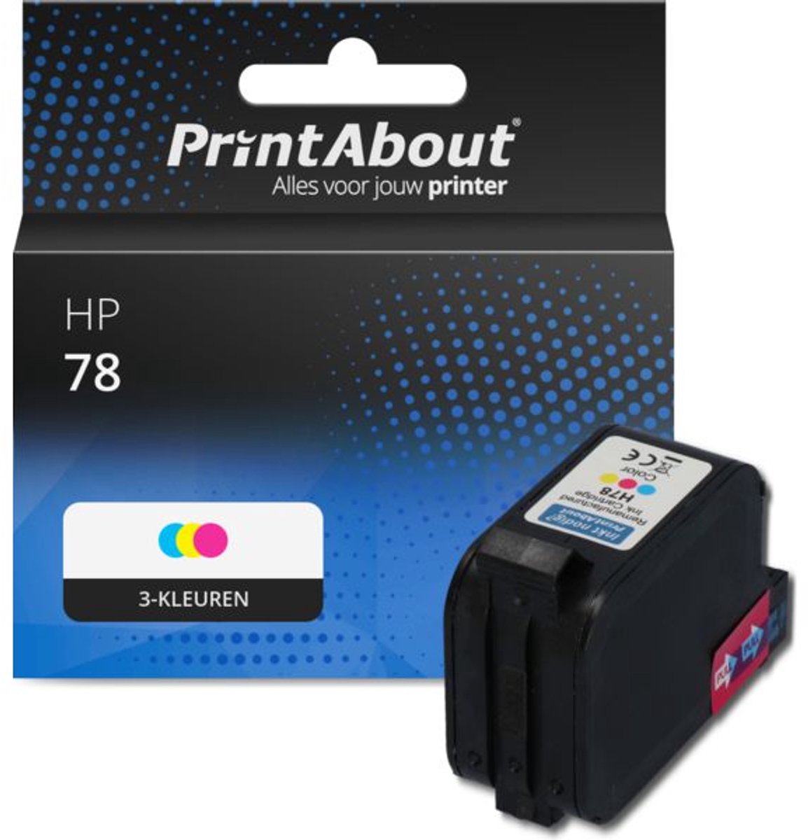 PrintAbout Huismerk HP 78 (C6578A) Inktcartridge 3-kleuren