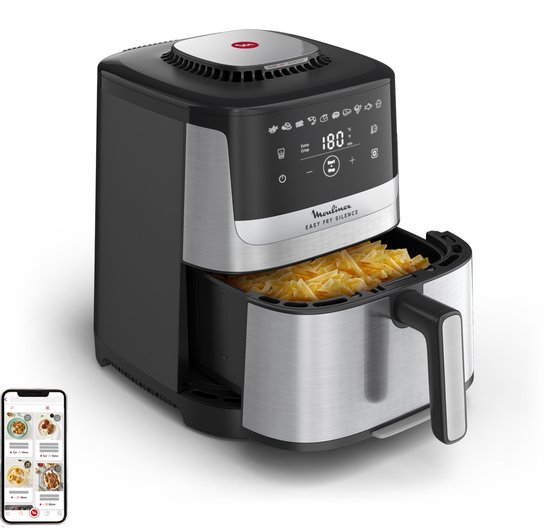 Moulinex Easy Fry Silence Airfryer 5L Zwart 1670W - Moulinex - €99,99