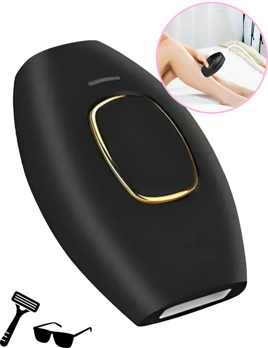 GoGoldPro® – IPL – Ontharingsapparaat – Lichtontharing – IPL ontharing – Zwart, Wit & Roze – 999.999 Flitsen + Gratis Zonnebril & Scheermes