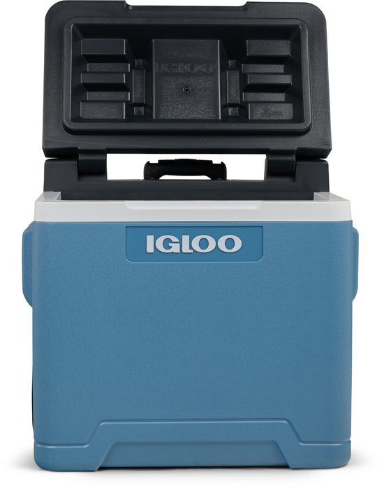 IGLOO IP42 Roller Passiv-Kühlbox 42 L, eisblaue Thermobox mit Rollen