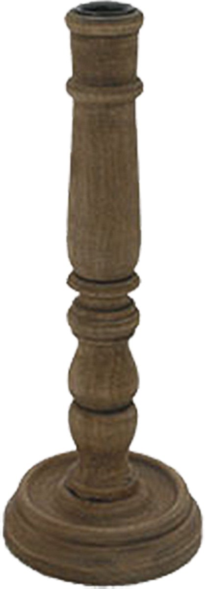 by Mooss - Kandelaar - Hout - 30cm - Landelijk - Sober - Stoer - Hip - Trendy - Decoratie - Decoratief - Gezellig