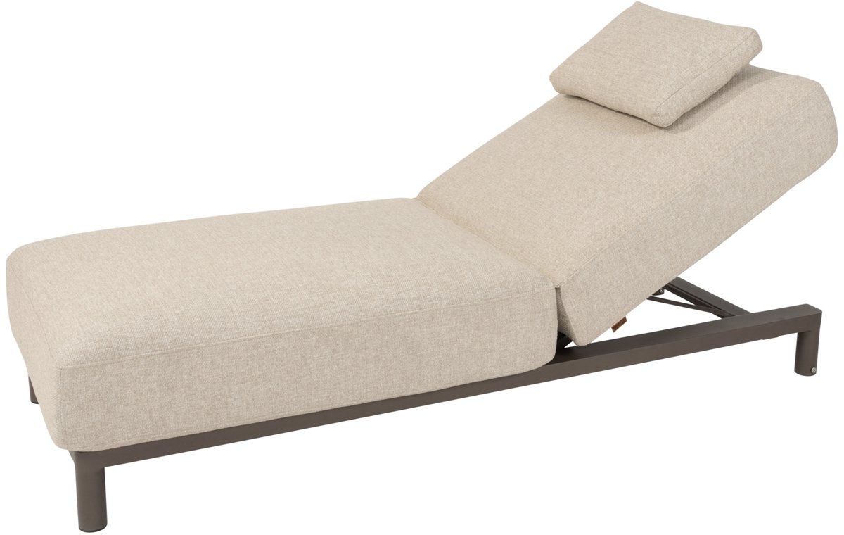 4 Seasons Outdoor Madeira bain de soleil en aluminium - terre