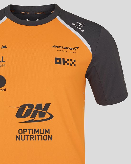 Mclaren Teamline T-shirt Oranje 2XL - Lando Norris - Oscar Piastri - Formule 1 van McLaren — afbeelding 3