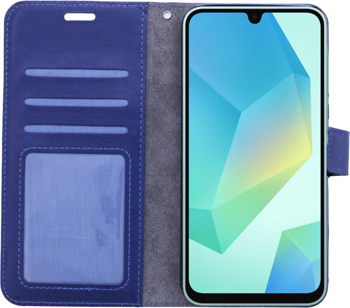 Portemonnee Book Case Hoesje Geschikt voor: Samsung Galaxy A16 - Donker blauw