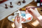 Raw chess figures #5 to paint yourself - DIY artistic chess pieces