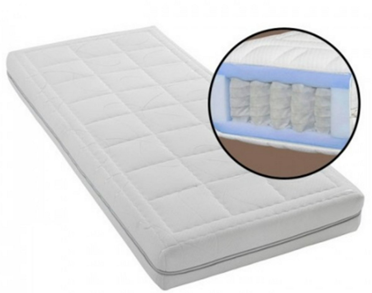 Nessa® 80x200 Matras Pocket SG40 stevig – 20 cm Pocketvering SG40 Wit